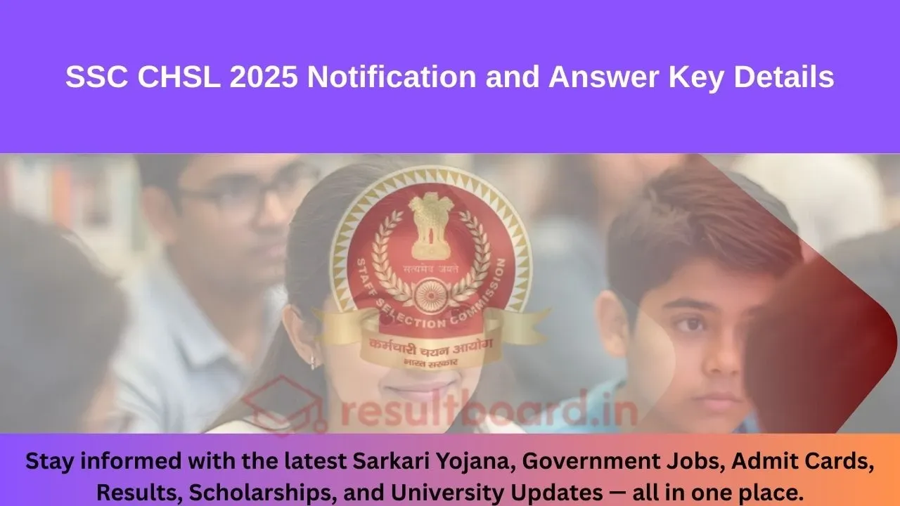 SSC CHSL 2025 Answer Key Released – Check Now