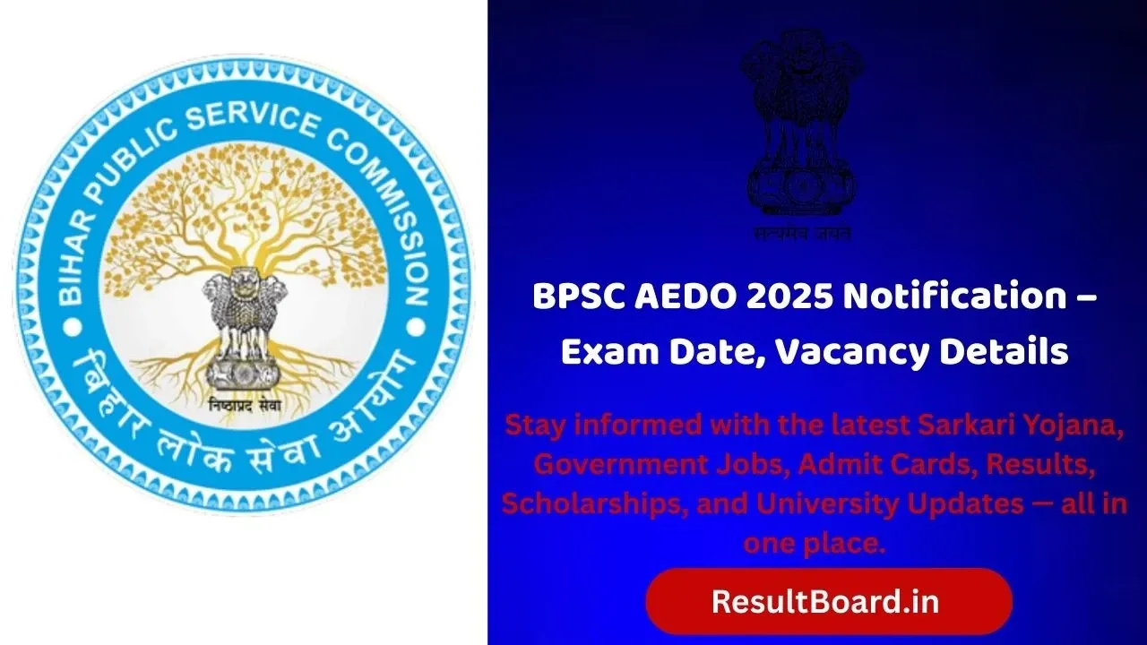 BPSC AEDO Recruitment 2025 Exam Schedule Out