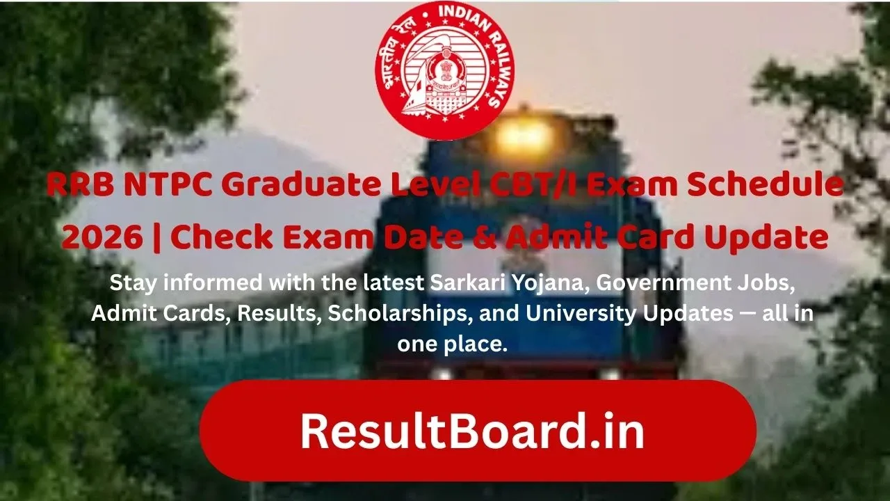 RRB NTPC Graduate Level CBT-I Exam Date 2026 Announced